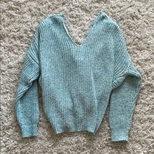 Criss-Crossed Back Sweater
